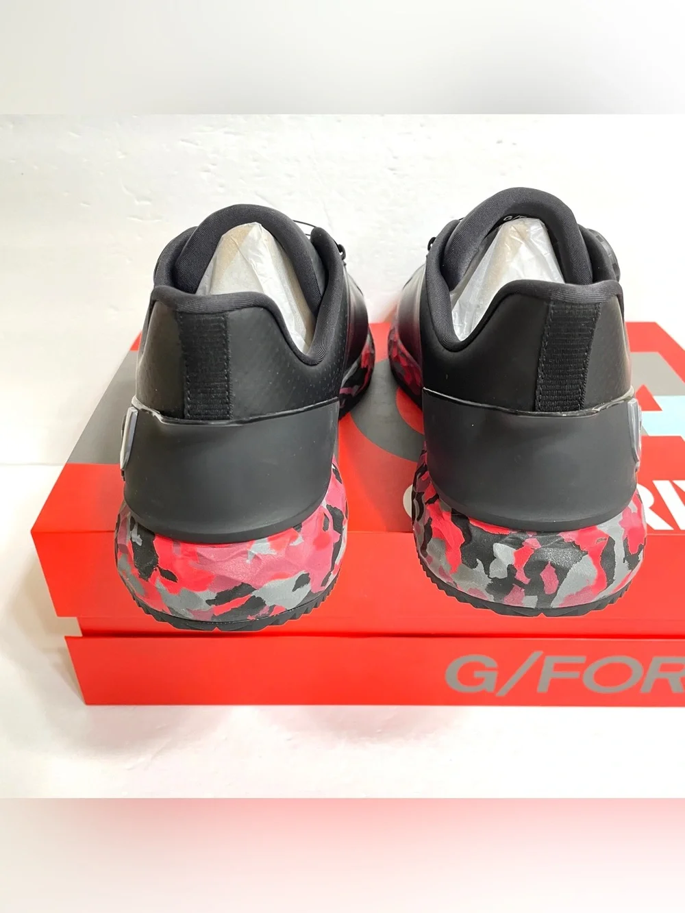 G/FORE G/DRIVE Perforated TPU Camo Golf Shoes Men's Size 9 Onyx GMF000041